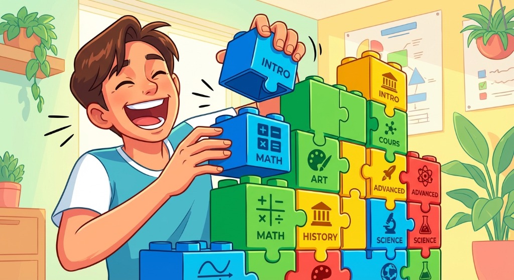 Organizing courses with blocks